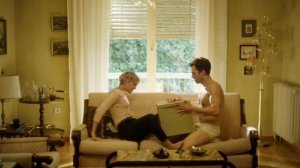 Monday, Movie funny kiss scene - Sebastian Stan & Denise Gough