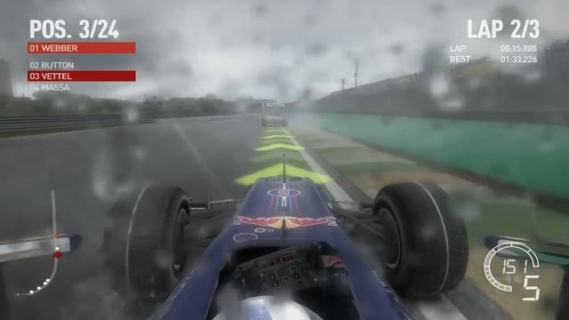 F1 2010 Heavy Rain HD Gameplay смотреть онлайн