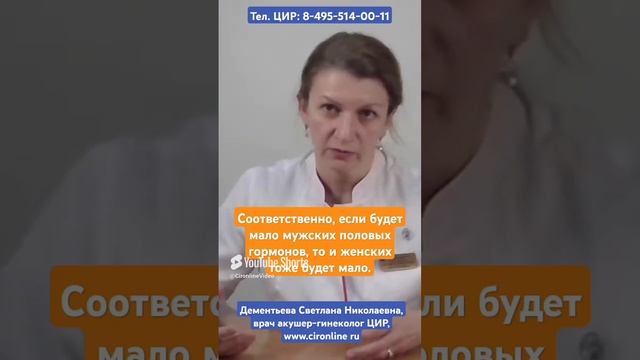 Мужские половые гормоны в организме женщины - откуда берутся и зачем они нужны? Дементьева С.Н.