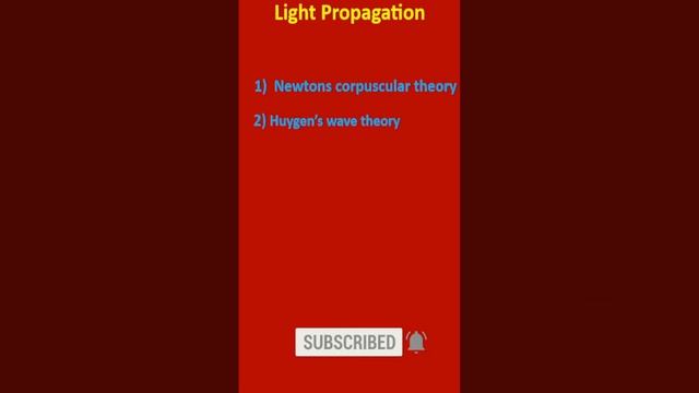 Light Propagation Theory