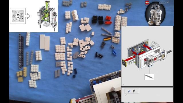 R2 D2 Lego 75308 Build - Part 5 смотреть онлайн