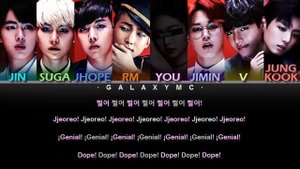BTS(방탄소년단) '쩔어(DOPE)' (Color Coded Lyrics Esp/Eng/Rom/Han/가사) (8 MEMBERS ver.)【GALAXY MC】