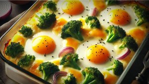 Омлет с брокколи