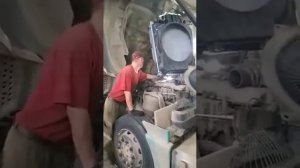 Замена радиатора на МАНе