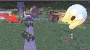 почему все жители нашей деревни стали зомби жителями в minecraft | ДимА4 minecraft!