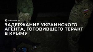 Задержание украинского агента, готовившего теракт в Крыму