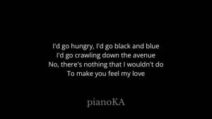 Adele - Make You Feel My Love (Lowe Key) Piano Karaoke
