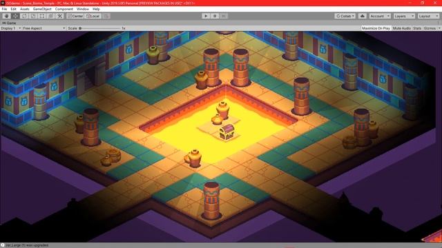 2D Lights & Shadow Casters in 2D Isometric tilemap [Unity]