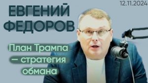 Евгений Федоров: План Трампа — стратегия обмана