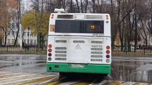 ЛиАЗ 6212.22-01 по маршруту 13 отправляется с остановки Станция МЦД Подольск