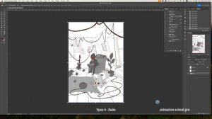 Лайн - Пошаговые Видео Уроки. Курс Иллюстрации для Мультфильма