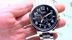 Часы Casio MTP-E309D-1A - видео обзор от PresidentWatches.Ru