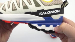 Salomon XA PRO 3D V9 Rainy Day White Lapis Man Trail Running Shoes L47118800 unboxing video Sportbo