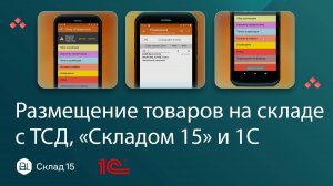 Размещение товара на складе с использованием ТСД и 1С