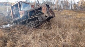 Распахивали залежи - засадили дт 75!