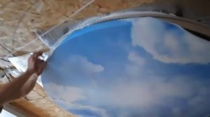 Монтаж многоуровнего натяжного потолка DOUBLE VISION с подсветкой и световыми линиями (360p) (1)