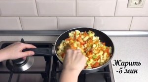 Кабачки с овощами на сковороде кабачки вкусно #1000menu