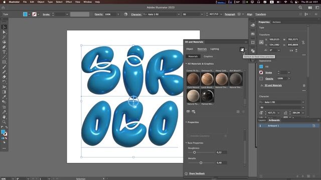 РЕАЛИСТИЧНЫЙ 3D ТЕКСТ ЗА 2 МИНУТЫ | Урок Adobe Illustrator для начинающих