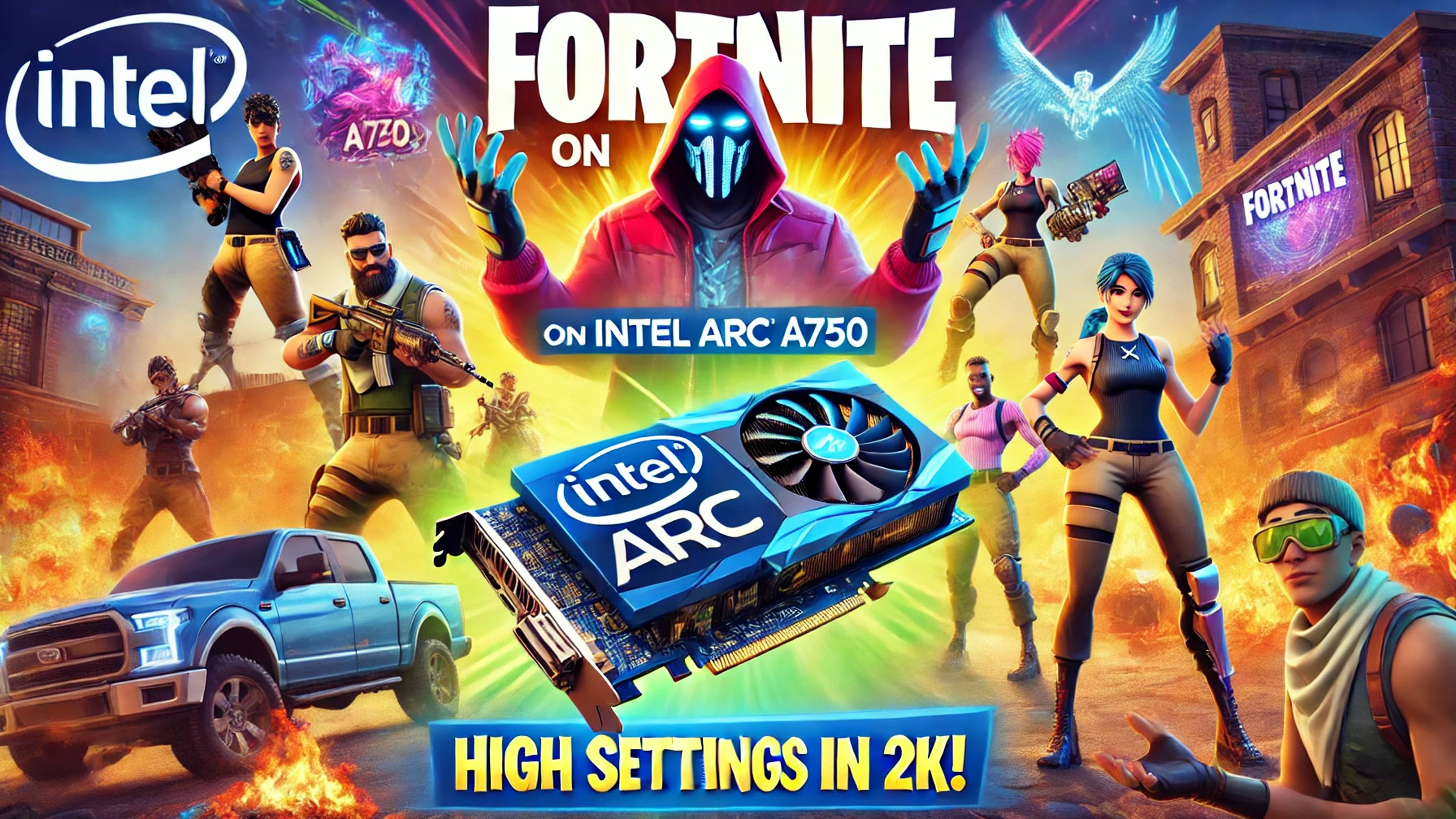 🔥 GPU Intel Arc A750 Fortnite | Играем в Fortnite на дешевой видеокарте с разрешением 1440p 🔥 #1