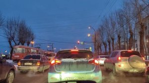 Утренний Екатеринбург из окна авто (Центр - Уралмаш).