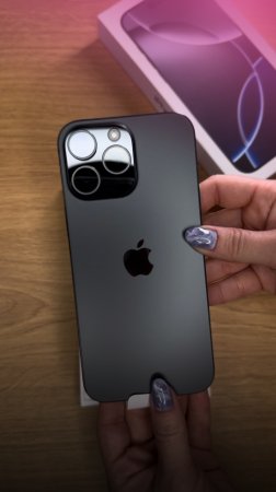 Распаковка iPhone 16 Pro Max в черном цвете 🖤