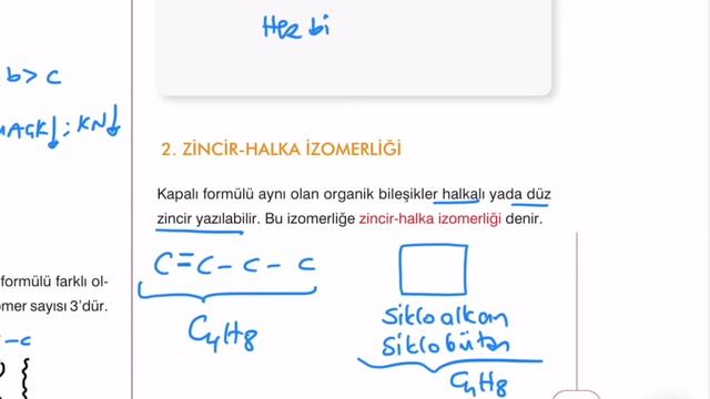 Organik Bileşiklerde İzomerlik ve Alkenler-1/AYT-12.Sınıf Konu Anlatımı-1 (ÖSYM Tarzı KimyaSoruları