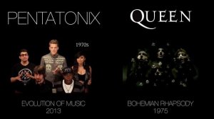 Evolution of Music - Pentatonix (side by side)