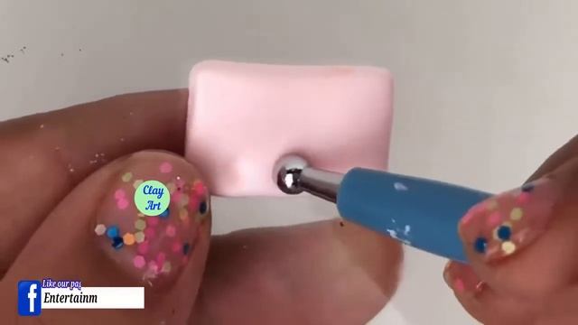 DIY How to make polymer clay miniature school bag, calculator, pencils, bools & many more | clay ar