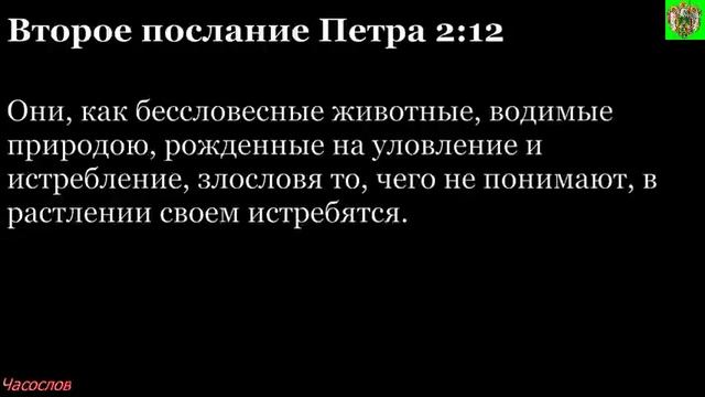 Аудиокнига. Библия. Новый Завет. Второе послание апостола Петра. Глава 2