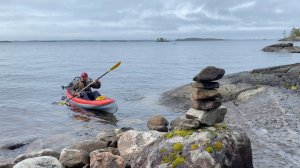 По озерам Мурманской области. Непогода на острове Филин. Первая рыбалка. Часть 2