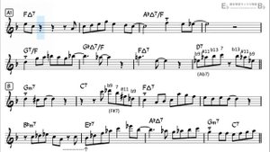 On Green Dolphin Street - Easy Solo Example for Tenor Sax (Take-2)