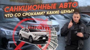 Санкционные авто, обзор стоянки