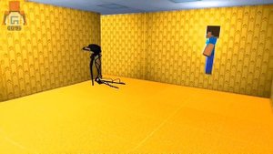 Herobrine VS Backrooms Bacteria | Minecraft Animation | Animation | Prisma 3d