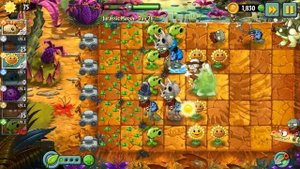 Прохождение Растения против зомби 2, Юрское Болото, 26-й день