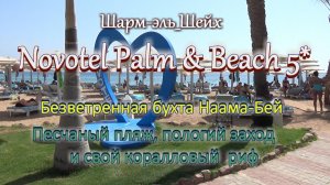 Египет. Шарм-Эль-Шейх Отель Novotel Palm & Beach  5* . Песчаный пляж и свой коралловый риф