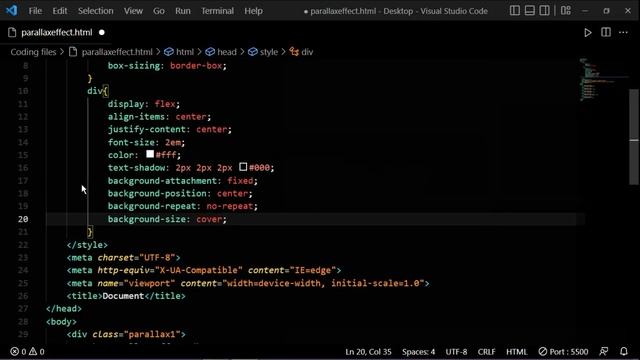 Pure CSS Parallax Scrolling Effect | Using html, CSS #html #css #parallax #coding