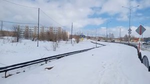 Новый микрорайон в городе Мегион. Улица Кузьмина, улица Заречная. Торговый центр Юбилейный.