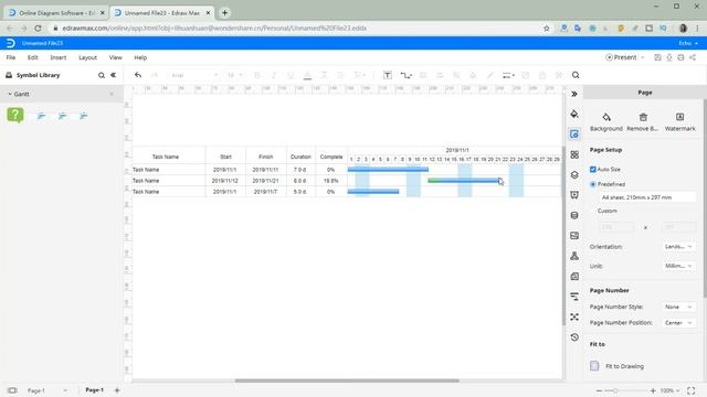 How to Create Gantt Chart with Edraw Max online| EdrawMax