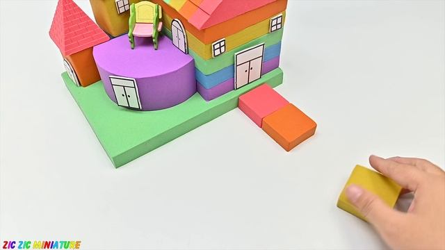 DIY Miniature Kinetic Sand House #1 - Build Villa Has Fish vs Duck Pond From Kinetic Sand смотреть онлайн