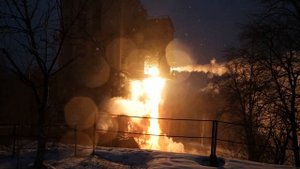 Юбилейные 7-тысячные испытания двигателя РД-107 на стенде №1 испытательного комплекса Винтай
