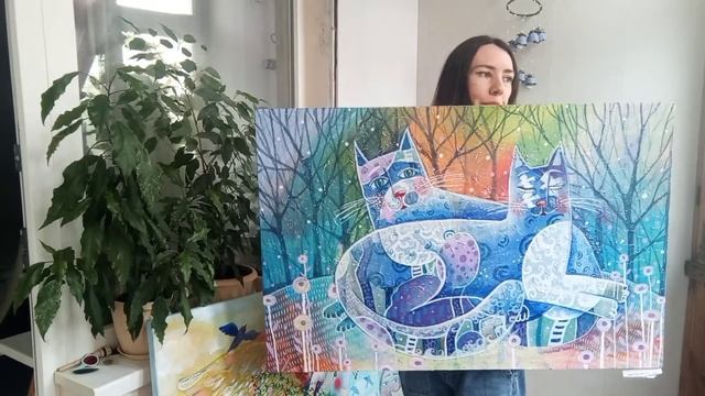Показываю свои картины / Рассказываю про стоимость работ / Уютные авторские картины для дома/ Artis