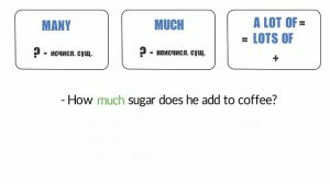 Разница между MANY, MUCH, A LOT OF, LOTS OF. Грамматика английского для начинающих