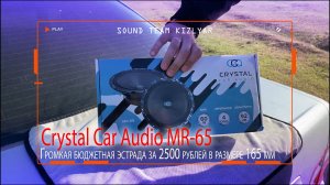 Громкая бюджетная эстрада за 2500 рублей в размере 165 мм. Crystal Car Audio MR-65