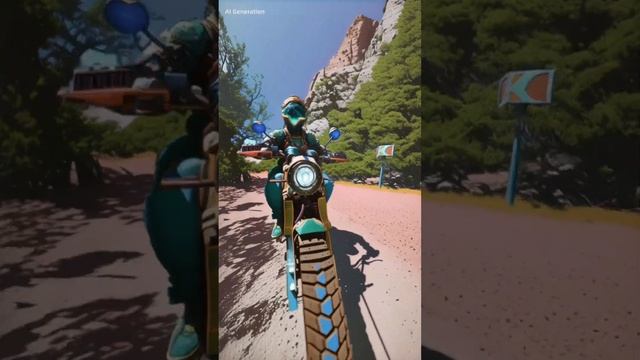 Поездка по старому Южнобережному шоссе #AI #AIWARP #юбк #insta360 #insta360x4 #крым #мото #bikers смотреть онлайн