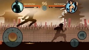 Shadow Fight 2 Shadow Vs monkey Hero Reborn map 1 tournament stage 1