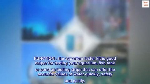 FUNSWTM 7 in 1 Aquarium Test Strips, Fish Tank Test Kit,Freshwater Saltwater Aquarium Water Test Ki