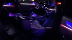 Эмбиент подсветка в Hyundai Tucson — обзор M4 18 в 1