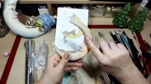 Ватная игрушка ЛУННАЯ СКАЗКА . Урок 2. Лепим лицо из ПАПЬЕ-МАШЕ  с добавлением глины.