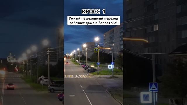 Умный пешеходный переход КРОСС 1 - Мончегорск! Компьютерное зрение распознает пешеходов даже при -55