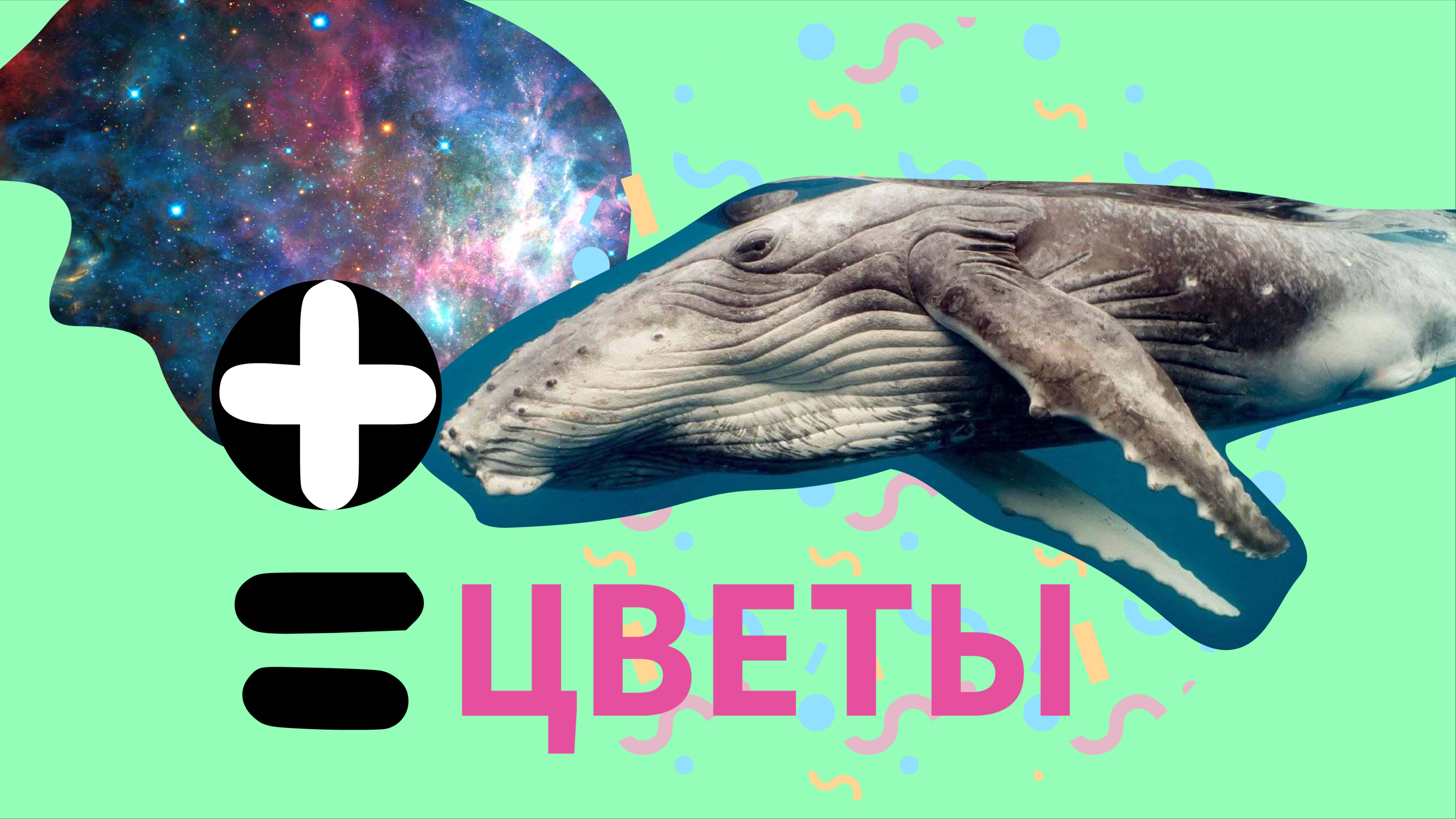 Космическая стилизация цветов